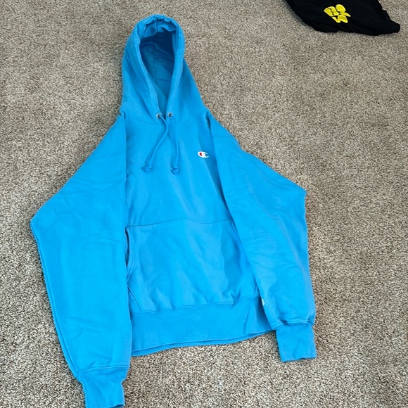 Champion Other - Champion light blue hooded sweatshirt